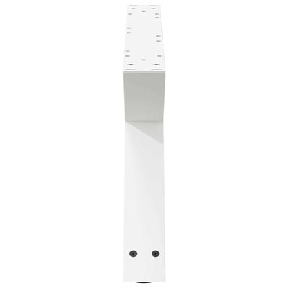 Coffee Table Legs 2 pcs White 70x(30-31.3) cm Steel