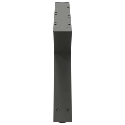 Coffee Table Legs 2 pcs Anthracite 70x(30-31.3) cm Steel