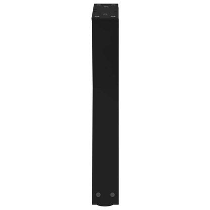 Coffee Table Legs 2 pcs Black 28x(42-43.3) cm Steel
