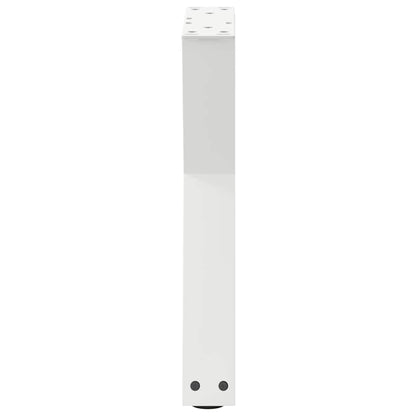 Coffee Table Legs 2 pcs White 28x(42-43.3) cm Steel