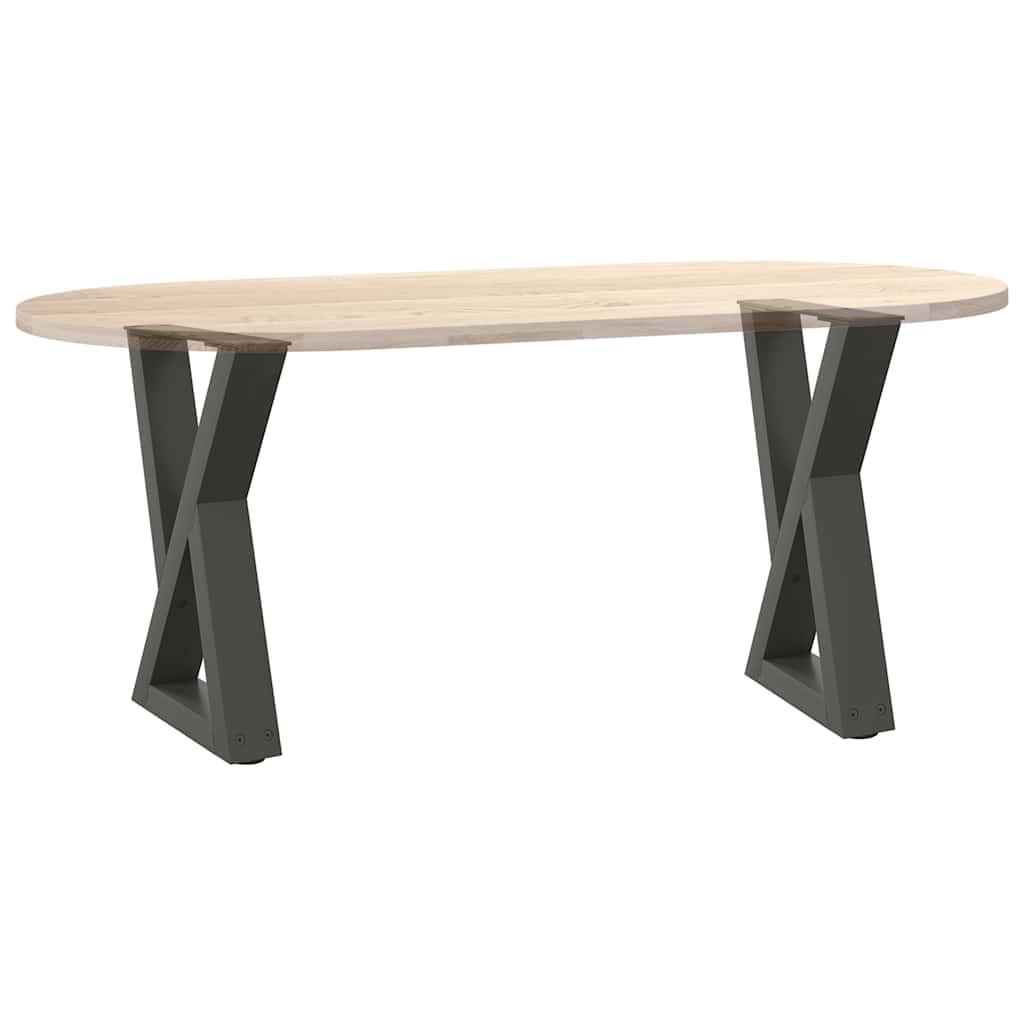 Coffee Table Legs 2 pcs Anthracite 28x(42-43.3) cm Steel