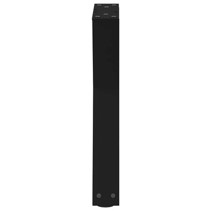 Coffee Table Legs 2 pcs Black 38x(42-43.3) cm Steel