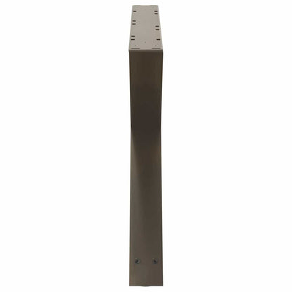Coffee Table Legs 2 pcs Natural Steel 70x(42-43.3) cm Steel