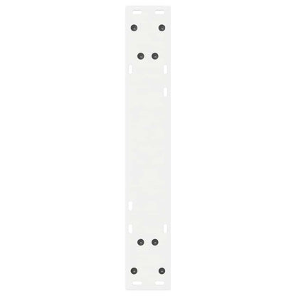 Dining Table Legs 2 pcs White 50x(72-73.3) cm Steel