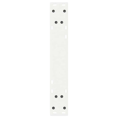 Dining Table Legs 2 pcs White 60x(72-73.3) cm Steel