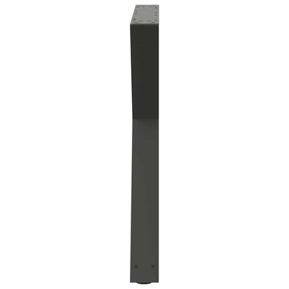 Dining Table Legs 2 pcs Anthracite 70x(72-73.3) cm Steel