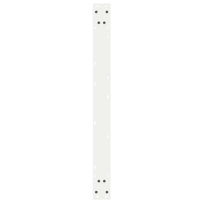 Dining Table Legs 2 pcs White 90x(72-73.3) cm Steel