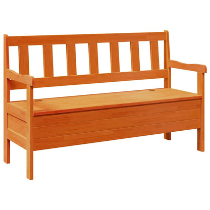 Outdoor Bench Brown 119 x 44 x 76 cm Solid Pine Wood