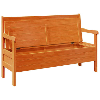 Outdoor Bench Brown 119 x 44 x 76 cm Solid Pine Wood