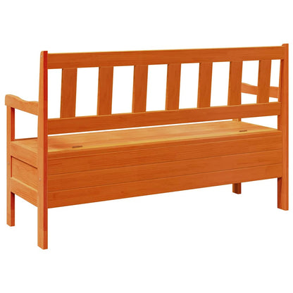 Outdoor Bench Brown 119 x 44 x 76 cm Solid Pine Wood