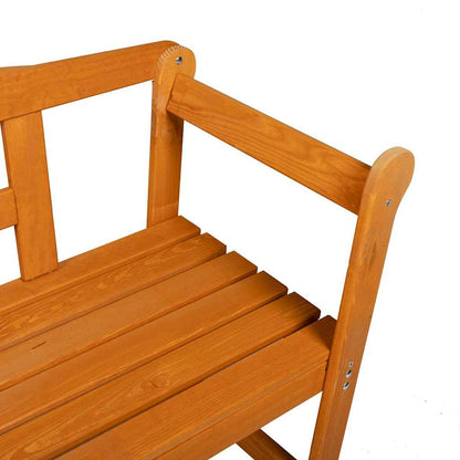 Outdoor Bench Brown 119 x 44 x 76 cm Solid Pine Wood