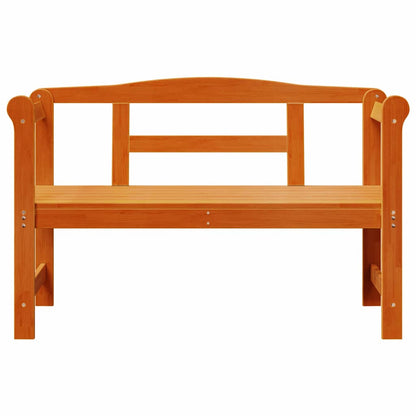 Outdoor Bench Brown 119 x 44 x 76 cm Solid Pine Wood