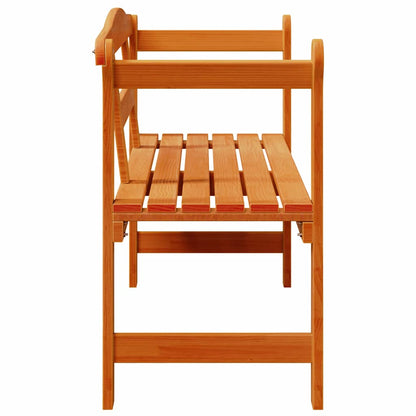 Outdoor Bench Brown 119 x 44 x 76 cm Solid Pine Wood