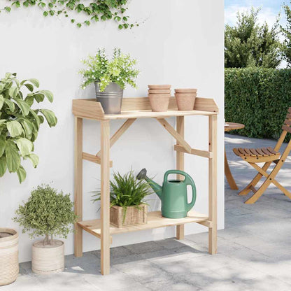 Potting Table Natural 75 x 40 x 90 cm Solid pine wood
