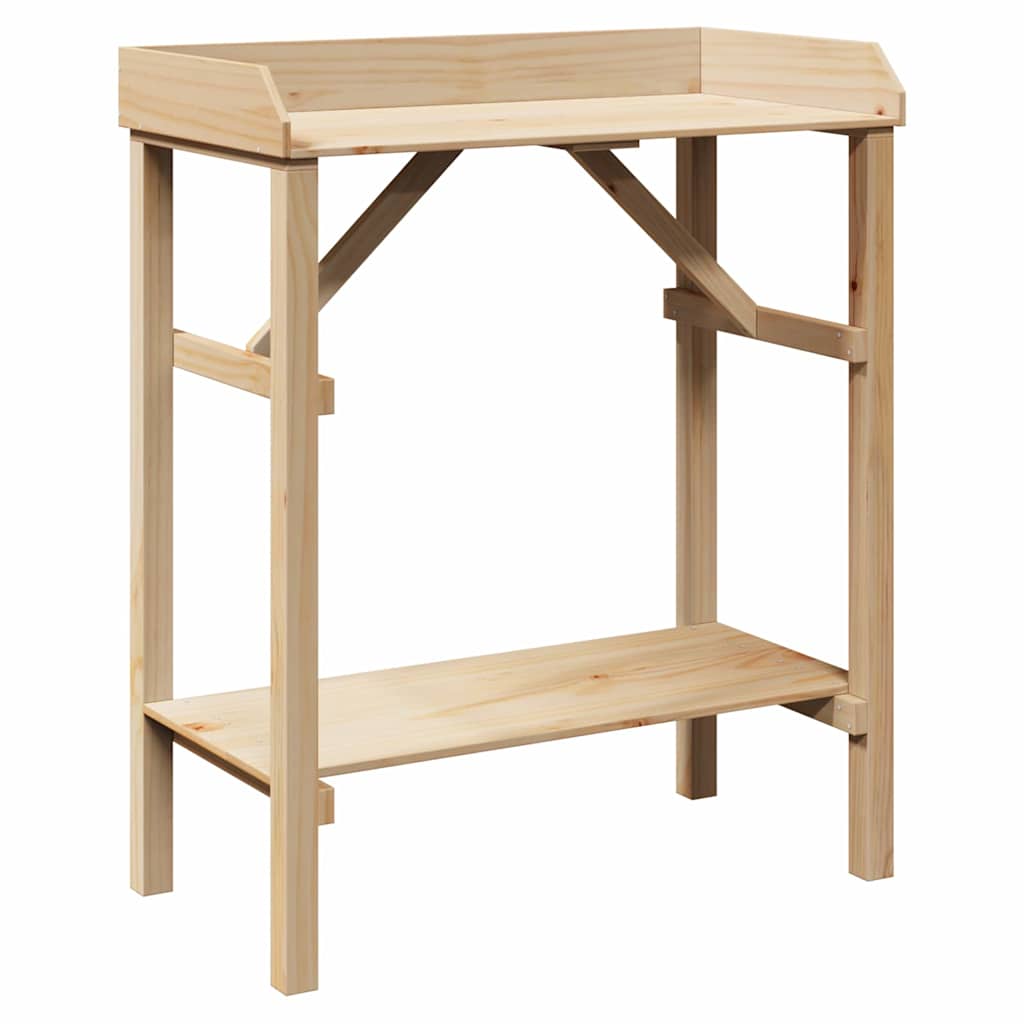 Potting Table Natural 75 x 40 x 90 cm Solid pine wood