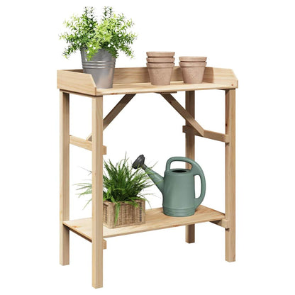 Potting Table Natural 75 x 40 x 90 cm Solid pine wood