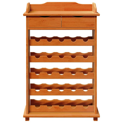 Wine Rack Brown 58 x 28 x 90 cm Solid Pine Wood