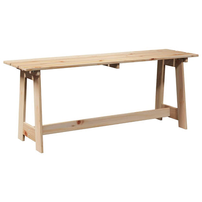 Outdoor Bench Natural 119 x 37 x 47 cm Solid Pine Wood