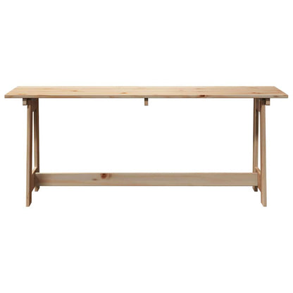 Outdoor Bench Natural 119 x 37 x 47 cm Solid Pine Wood