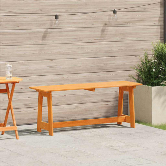 Outdoor Bench Brown 119 x 37 x 47 cm Solid Pine Wood