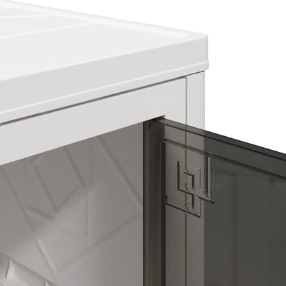 Stackable Storage Box with Wheels 4-Tier 28 L 48x29,5x112,5 cm