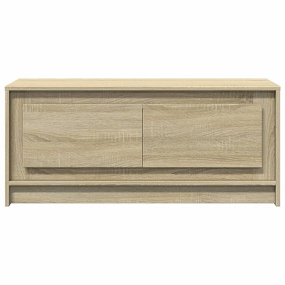 Coffee Table with LED Lights Sonoma Oak Engineered Wood