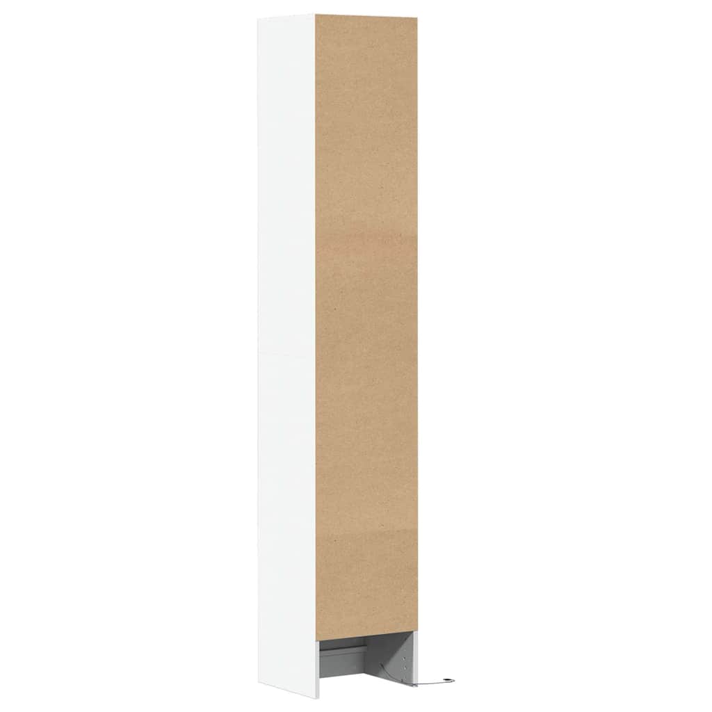 Sideboard with LED White 36x32.5x200 cm Engineered Wood