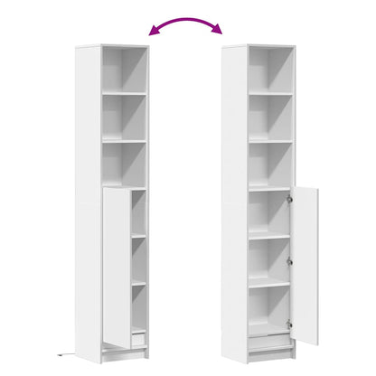 Sideboard with LED White 36x32.5x200 cm Engineered Wood