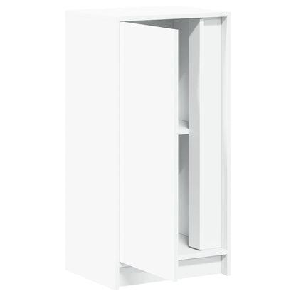 Sideboard with LED White 42,5x34x85 cm Engineered Wood