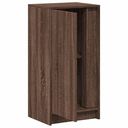 Sideboard with LED Brown Oak 42,5x34x85 cm Engineered Wood