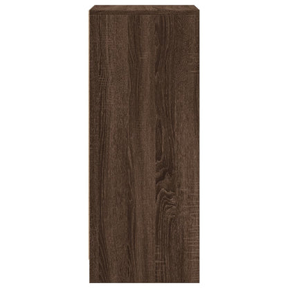 Sideboard with LED Brown Oak 42,5x34x85 cm Engineered Wood