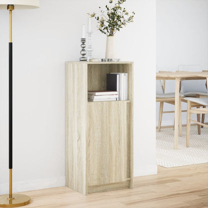 Sideboard with LED Sonoma Oak 42,5x34x100 cm Engineered Wood