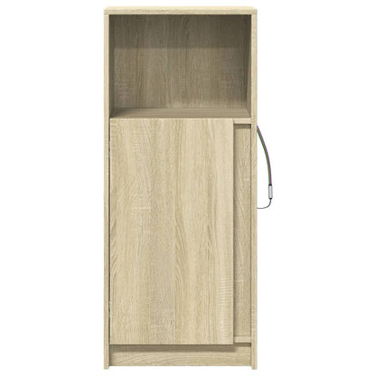 Sideboard with LED Sonoma Oak 42,5x34x100 cm Engineered Wood