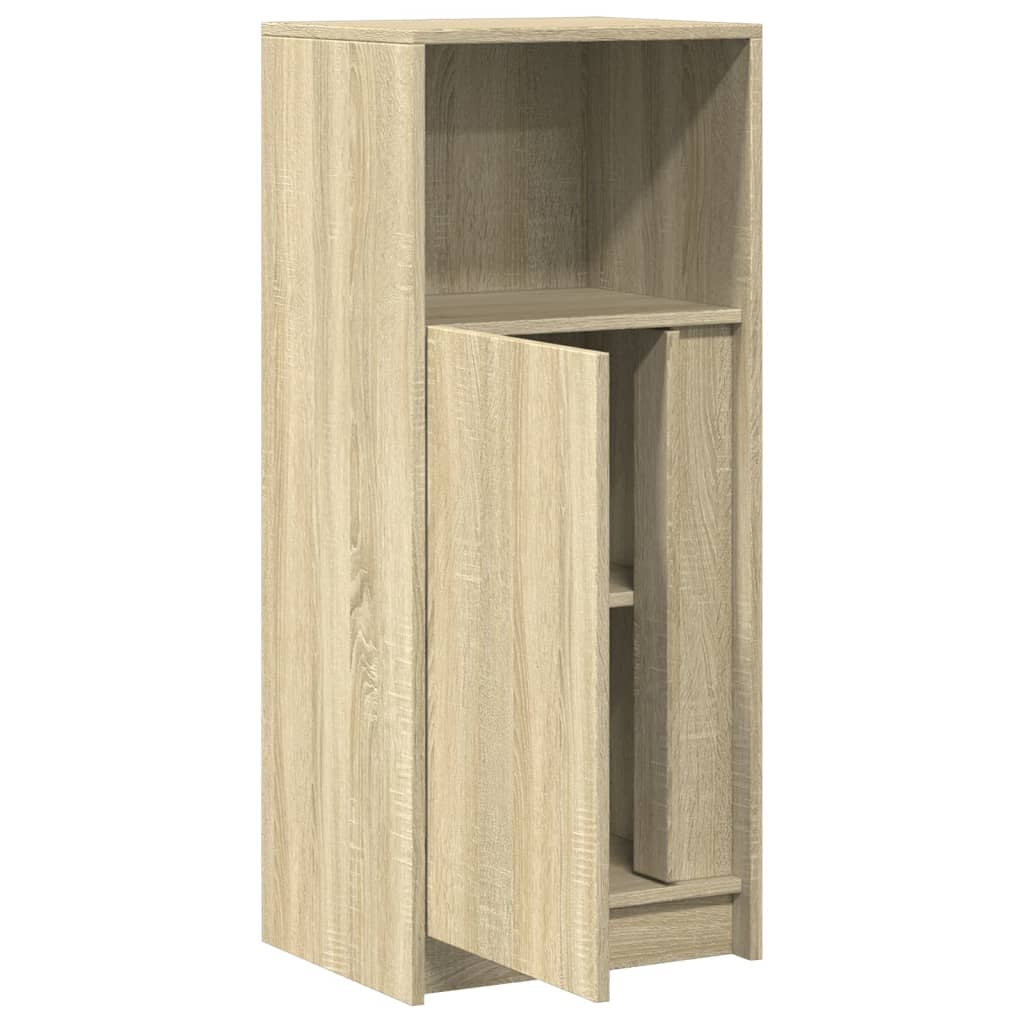 Sideboard with LED Sonoma Oak 42,5x34x100 cm Engineered Wood