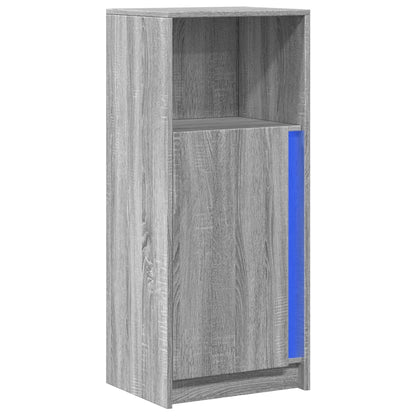 Sideboard with LED Grey Sonoma 42.5x34x100 cm Engineered Wood