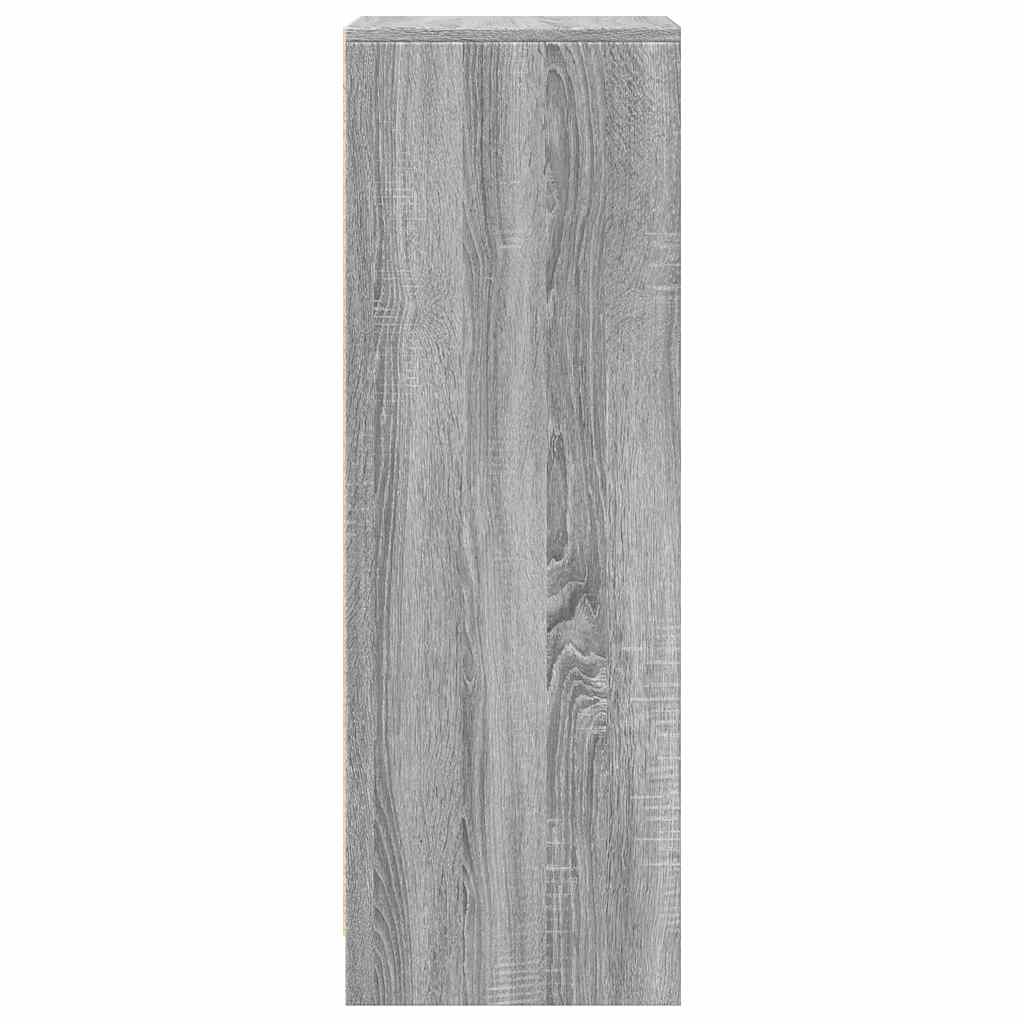 Sideboard with LED Grey Sonoma 42.5x34x100 cm Engineered Wood