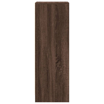 Sideboard with LED Brown Oak 42,5x34x100 cm Engineered Wood