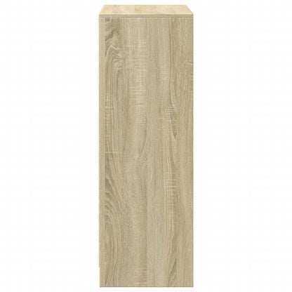 Sideboard with LED Sonoma Oak 72x34x100 cm Engineered Wood