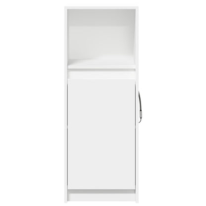 Sideboard with LED White 38x34x100 cm Engineered Wood