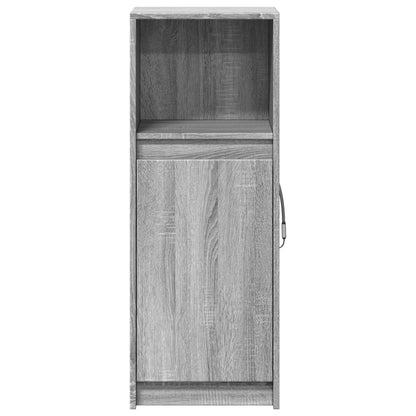 Sideboard with LED Grey Sonoma 38x34x100 cm Engineered Wood