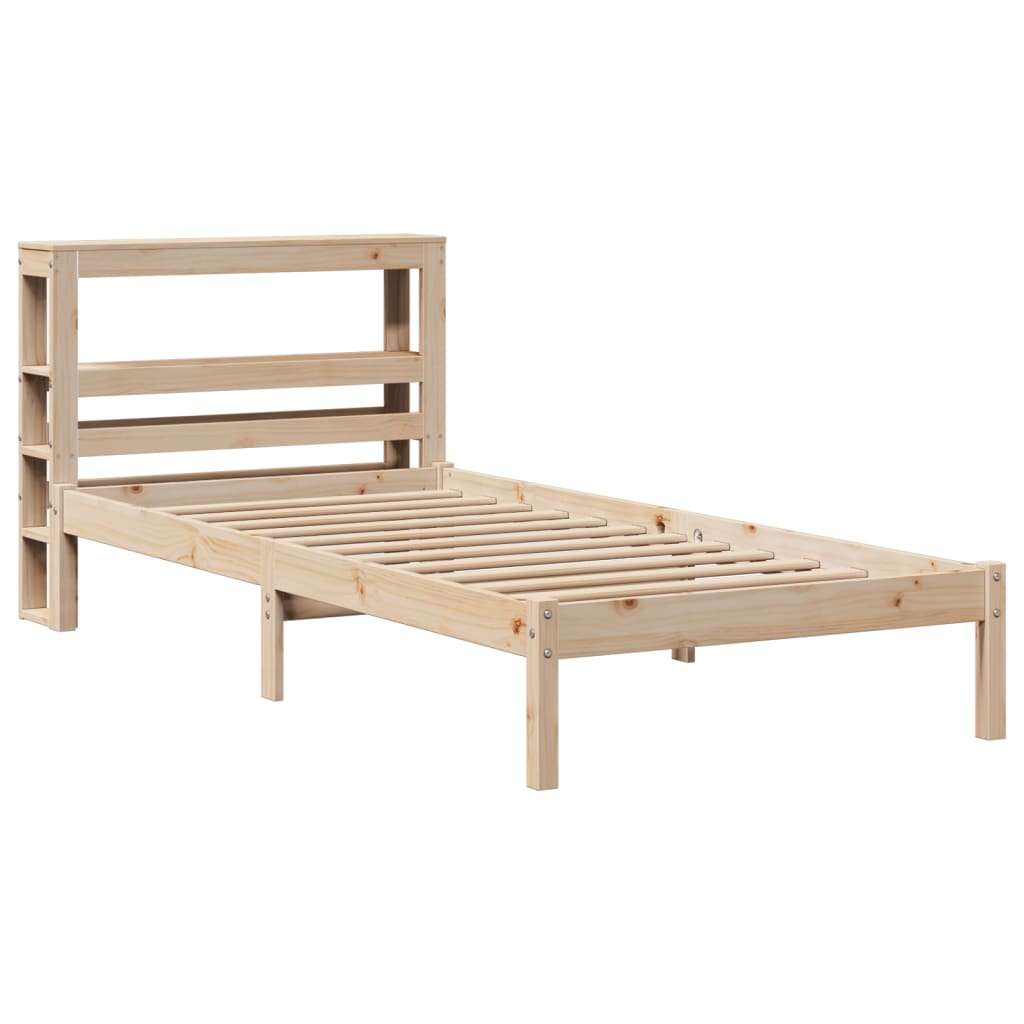 Bed Frame without Mattress 90x190 cm Single Solid Wood Pine