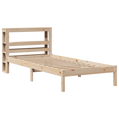 Bed Frame without Mattress 90x190 cm Single Solid Wood Pine