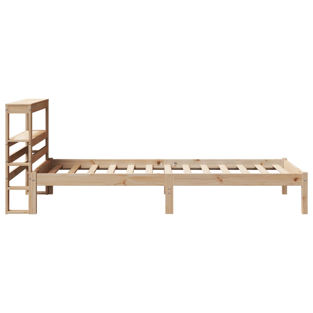 Bed Frame without Mattress 90x200 cm Solid Wood Pine