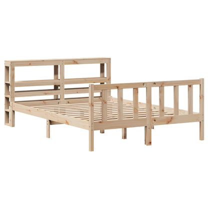 Bed Frame without Mattress 120x190 cm Small Double Solid Wood Pine