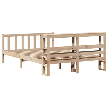 Bed Frame without Mattress 120x190 cm Small Double Solid Wood Pine