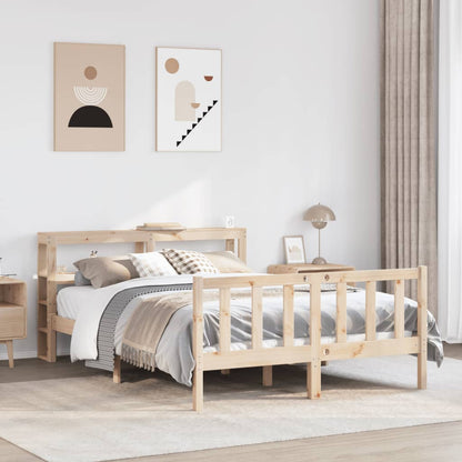 Bed Frame without Mattress 160x200 cm Solid Wood Pine