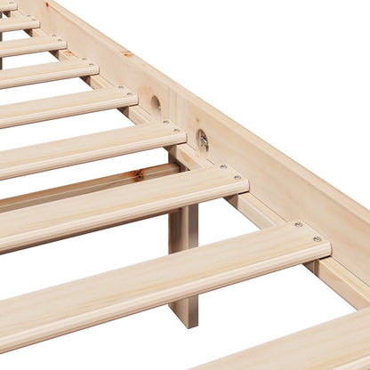 Bed Frame without Mattress 90x200 cm Solid Wood Pine