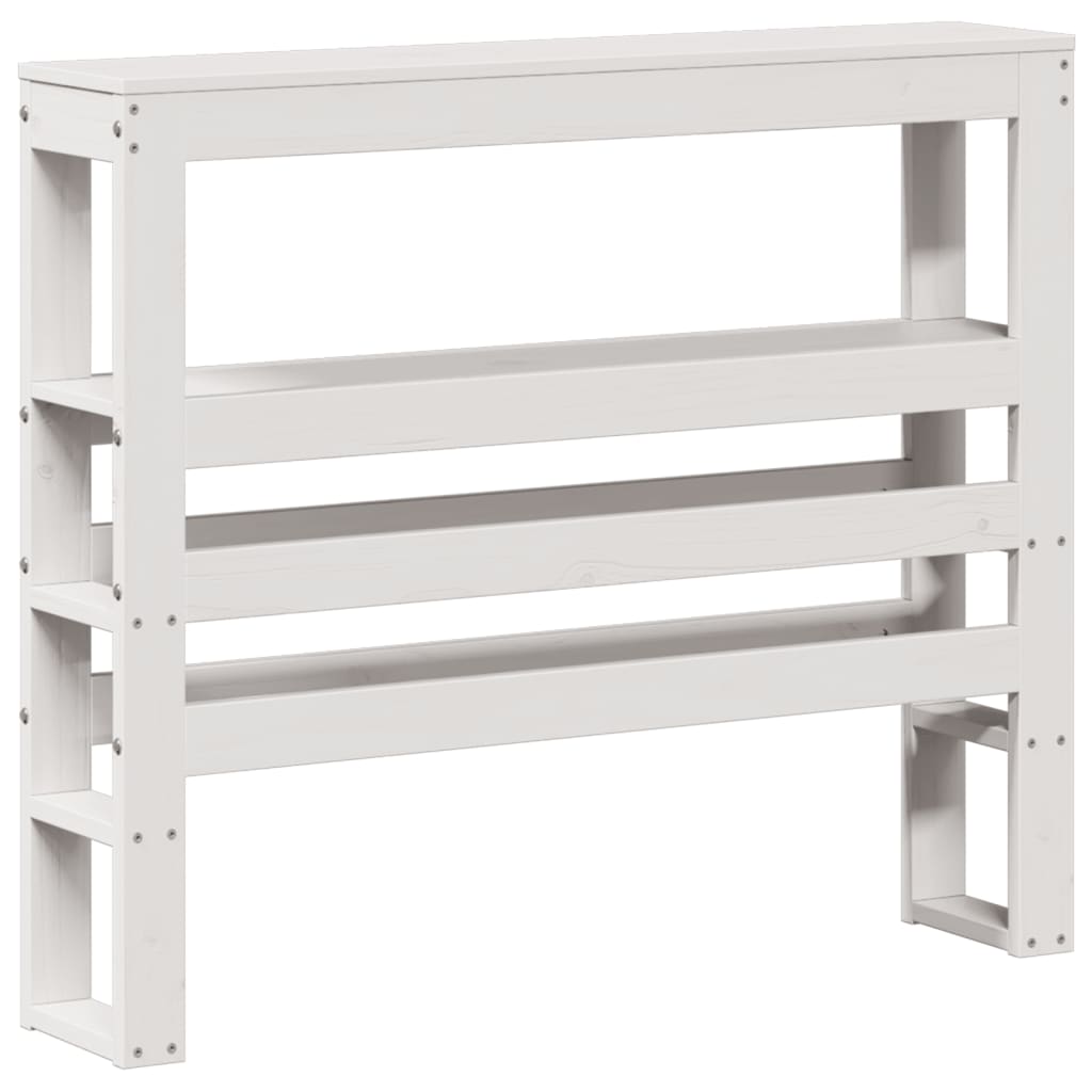 Bed Frame without Mattress White 90x200 cm Solid Wood Pine
