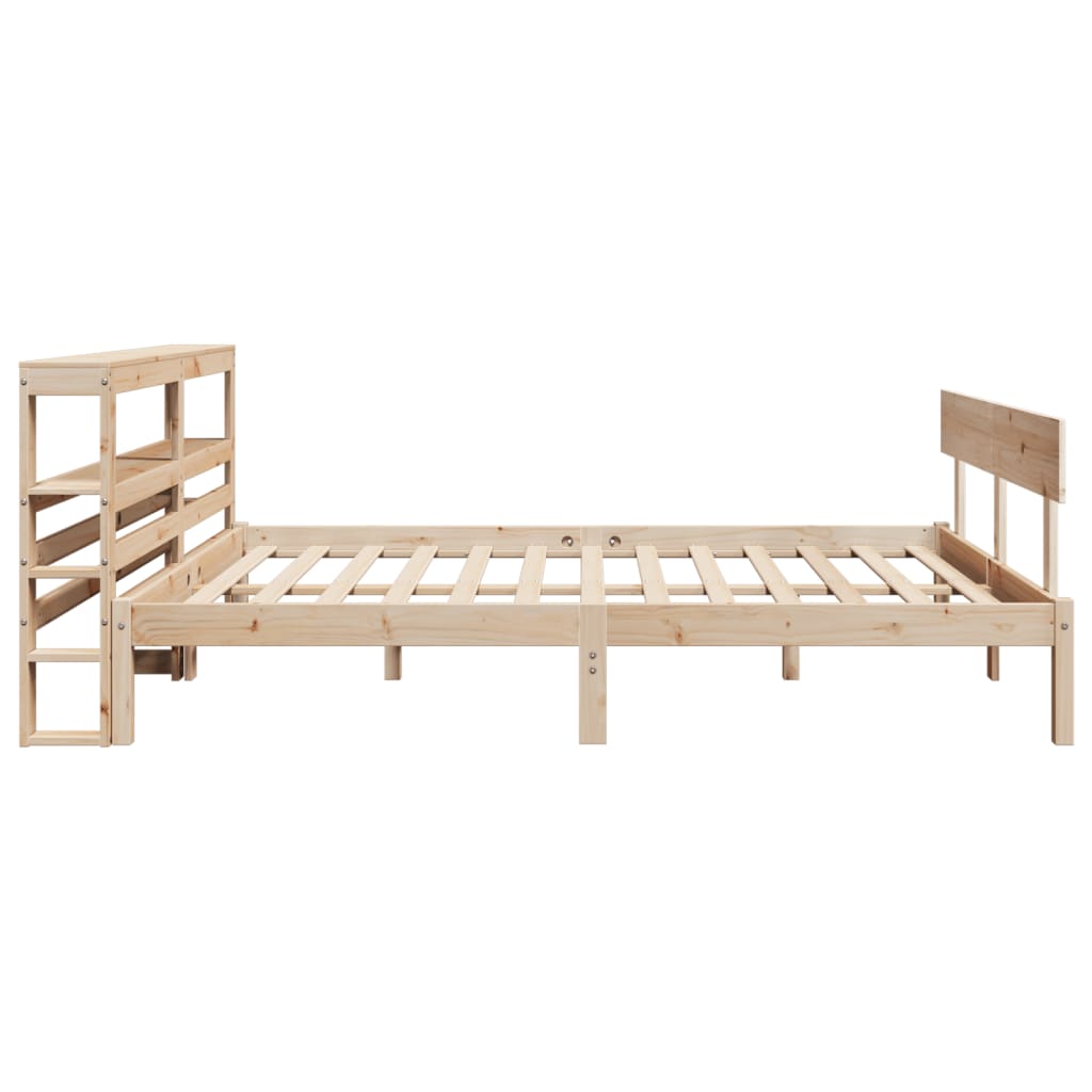 Bed Frame without Mattress 120x200 cm Solid Wood Pine