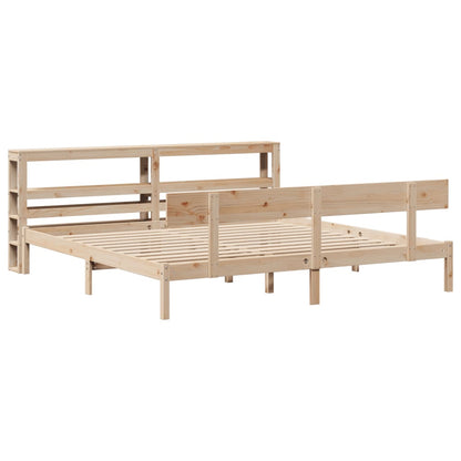 Bed Frame without Mattress 180x200 cm Super King Solid Wood Pine